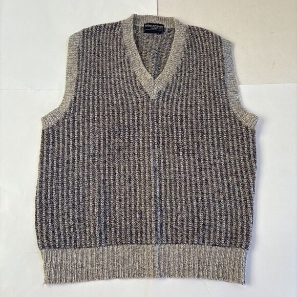 Mens Icelandic Collection Blue/Gray Sweater Vest Shirt Size L - Picture 1 of 5